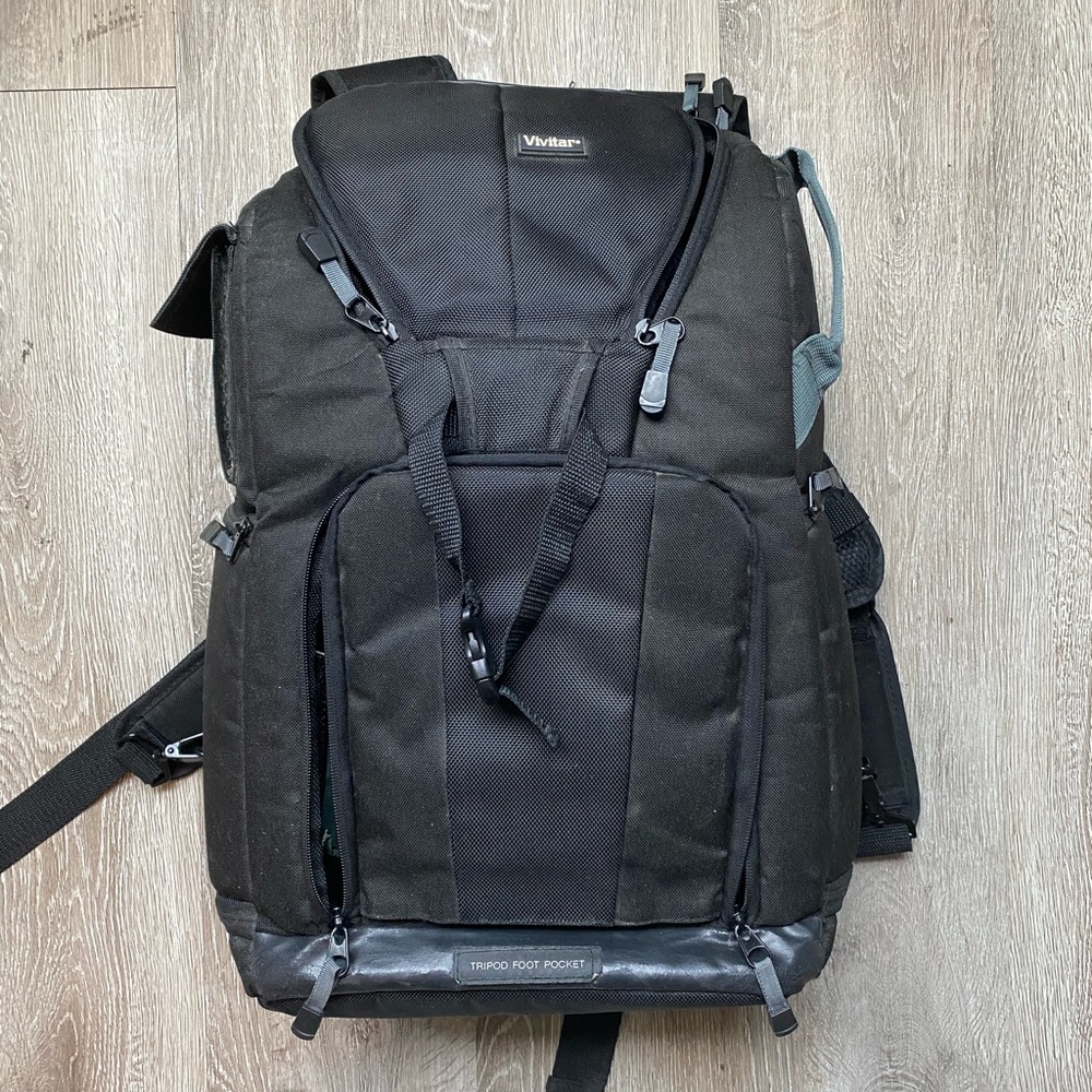 Vivitar Black Camera Backpack